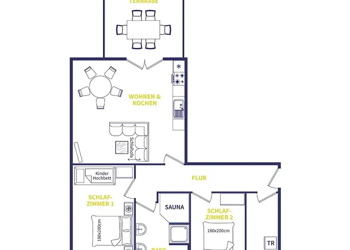 公寓 Traumhafte Mit Garten Und Sauna An Der Kueste